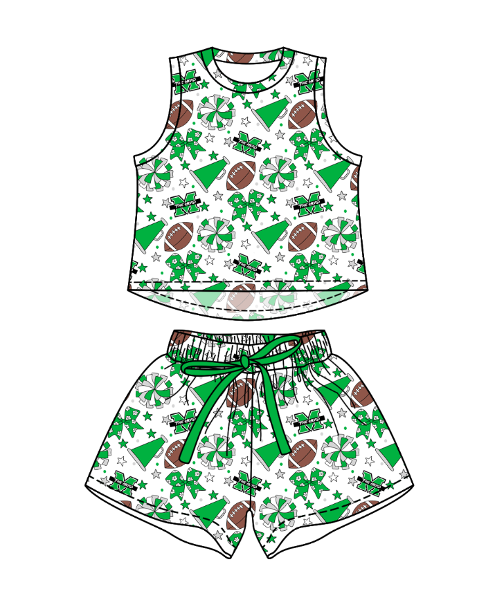 Custom moq 5 mix size milk silk summer teams Baby Girls Stars Bows Vests Top Short Yoga Active Clothes Set for Kids