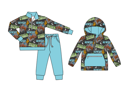 25.7.19 custom each style moq 5eta 4-6week Sibling Sisters baby boy long sleeve pants sets and top match family design