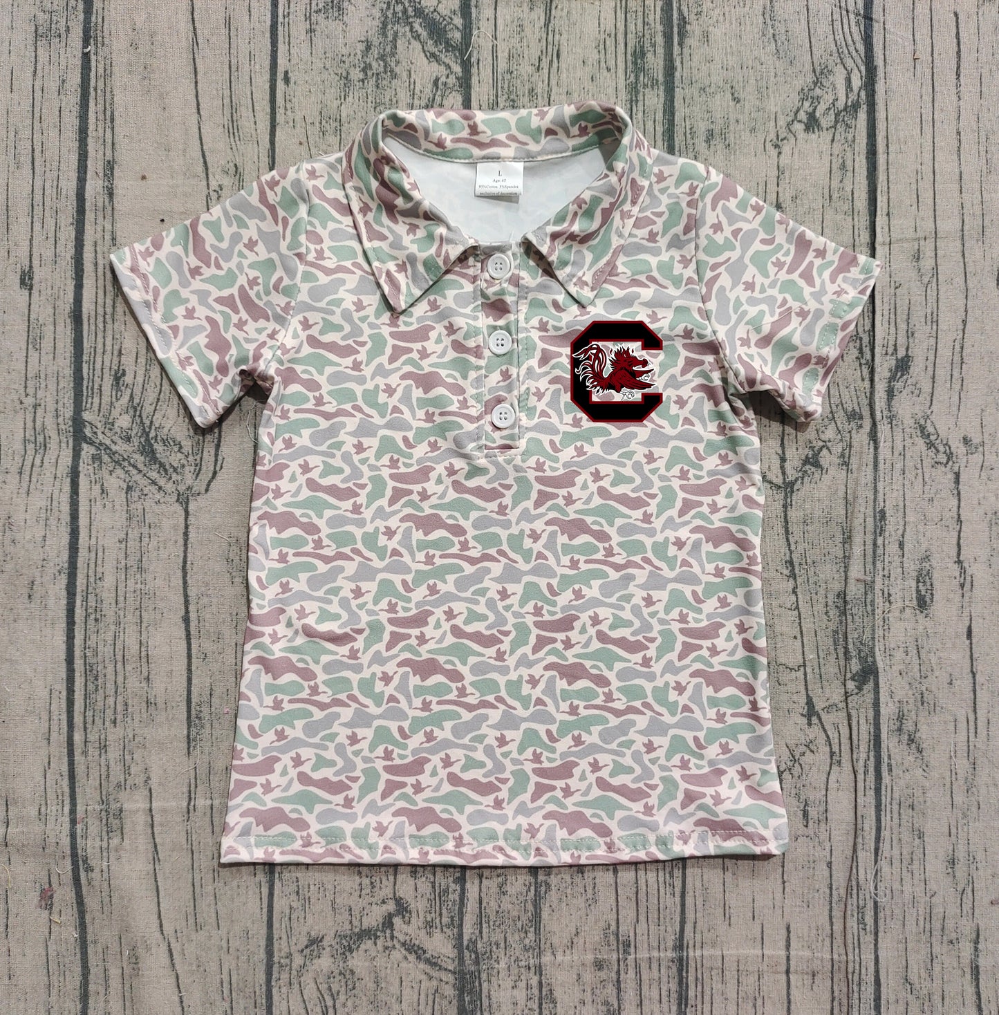 Custom moq 5 mix size milk silk baby boys clothes team camouflage summer short sleeve top-25.11.20