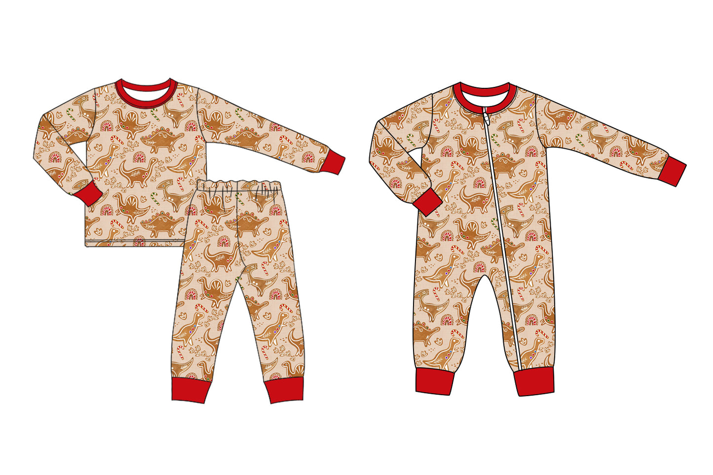 25.6.18 custom each style moq 5eta 4-6week Sibling Sisters Christmas dinosaur baby boy long sleeve pants sets and rompers match family design