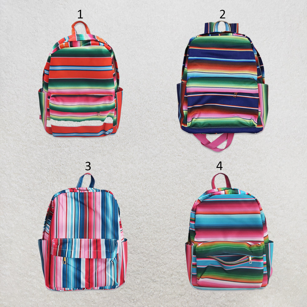 RTS NO MOQ Sibling Bags Toddler Kids Stripe Print Back To School Backpack