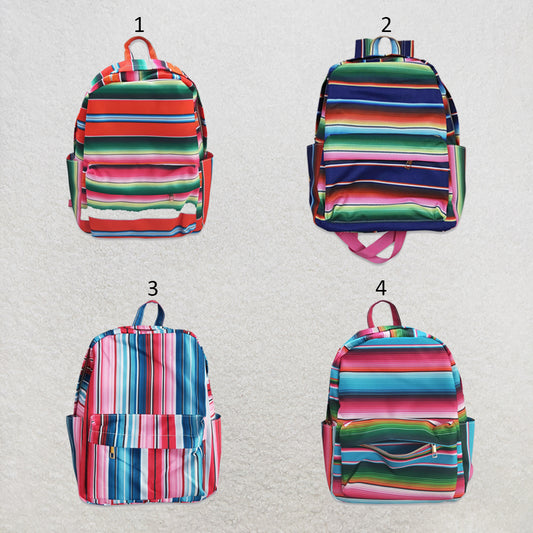 RTS NO MOQ Sibling Bags Toddler Kids Stripe Print Back To School Backpack