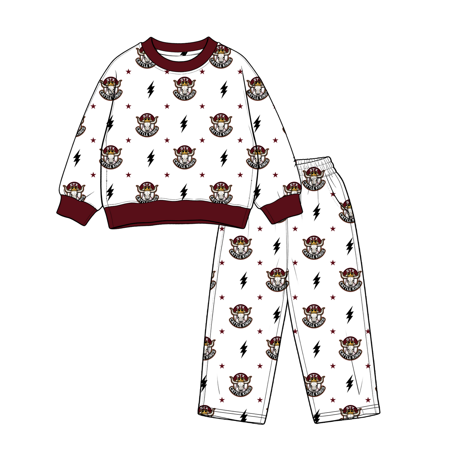 custom moq 5 mix size MSD070809 Baby Kids White Long Sleeve Tops Long Pants Team Casual  Clothes Set