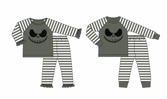 25.8.14 custom each style moq 5eta 4-6week Sibling Sisters baby boy long sleeve pants sets 2 match family design