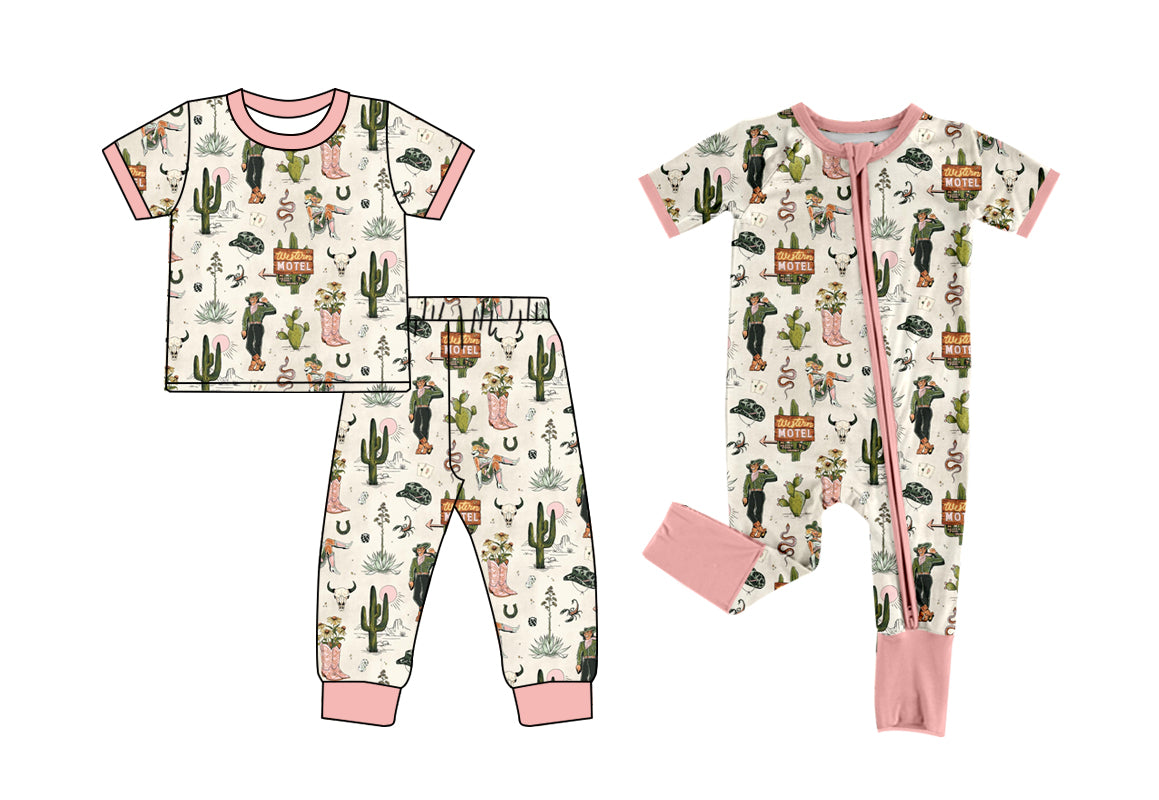 25.12.24 custom each style moq 5 eta 6-8week Sibling Sisters cow head baby girl clothes short sleeve pants sets and romper match family design