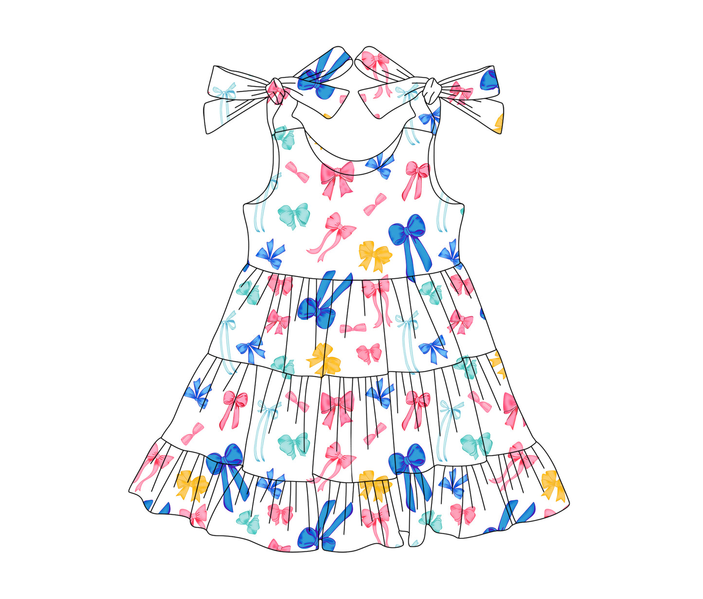 3.4 custom each style moq 5eta 4-6week Sibling Sister baby girls short sleeve dress and dress 5 match design