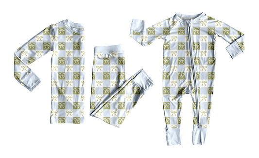 25.5.24 custom each style moq 5eta 4-6week Sibling Sisters bow baby boy long sleeve pants sets and rompers match family design