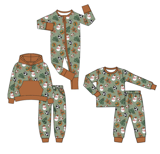 25.7.17 custom each style moq 5eta 4-6week Sibling Sisters baby boy long sleeve pants sets 1 and sets 2 and rompers match family design