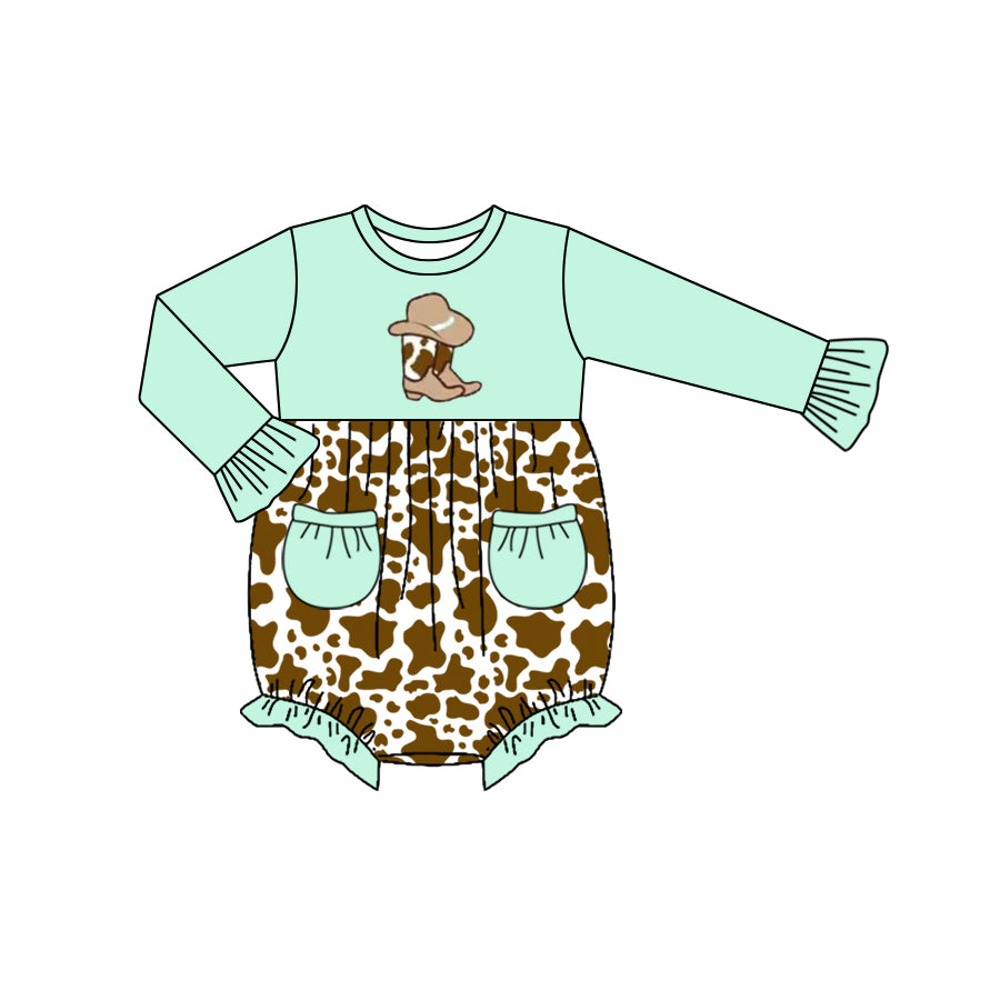 5.31 custom each style moq 5eta 4-6week Sibling Sister boots leopard teal girls outfits and romper match family design