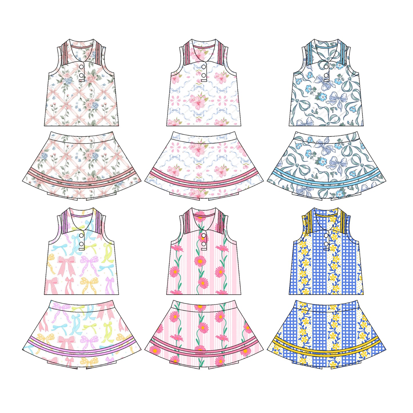 3.27 custom each style moq 5eta 4-6week Sibling Sister baby girls clothes Short sleeve yoga dress 1 and dress 6 match family design