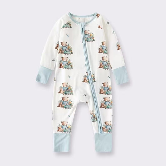 Custom moq 5 each style eta 6-7weeks baby boy clothes long sleeve romper -25.8.29