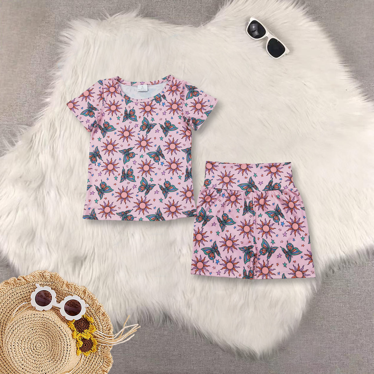 RTS NO MOQ baby boy Clothes short sleeve shorts Sets
