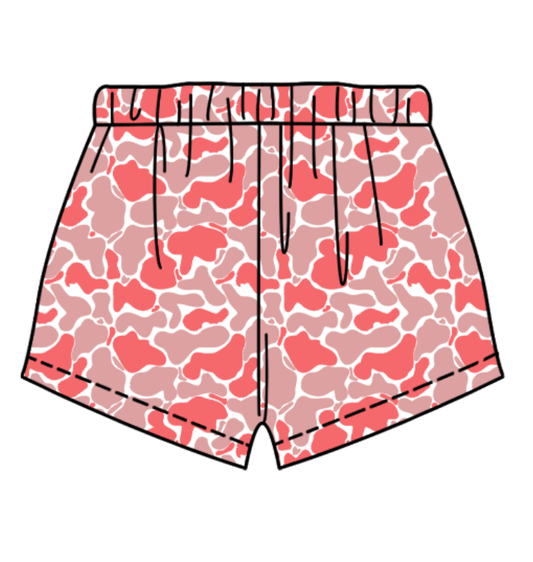 Custom moq 5 each style eta 6-7weeks baby girl clothes team camouflage short-25.9.9