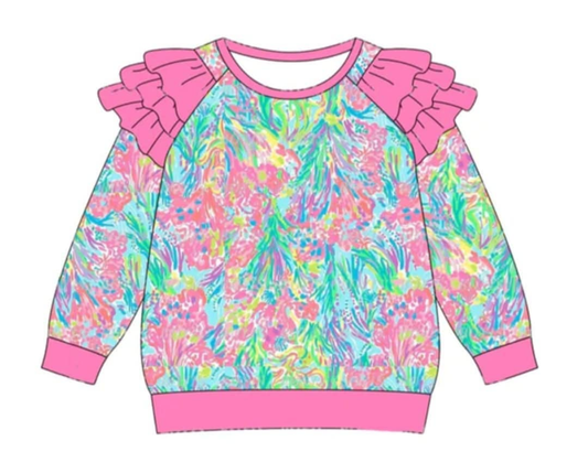 25.8.12 custom each style moq 5eta 4-6week Sibling Sisters baby girl long sleeve top