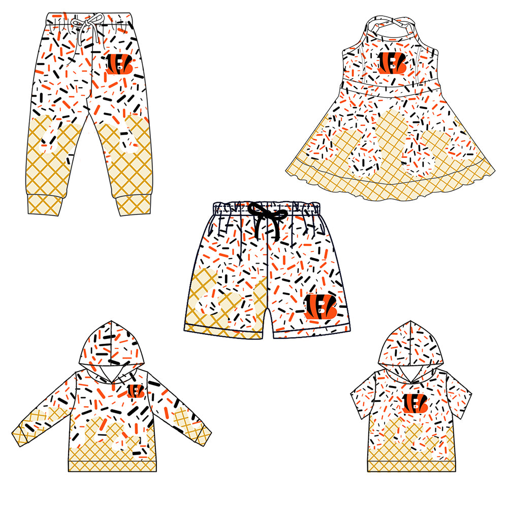 Custom moq 5 mix size milk silk baby girls clothes team white hooded long sleeve tops and short sleeve top and dress and pants and shorts-25.7.1