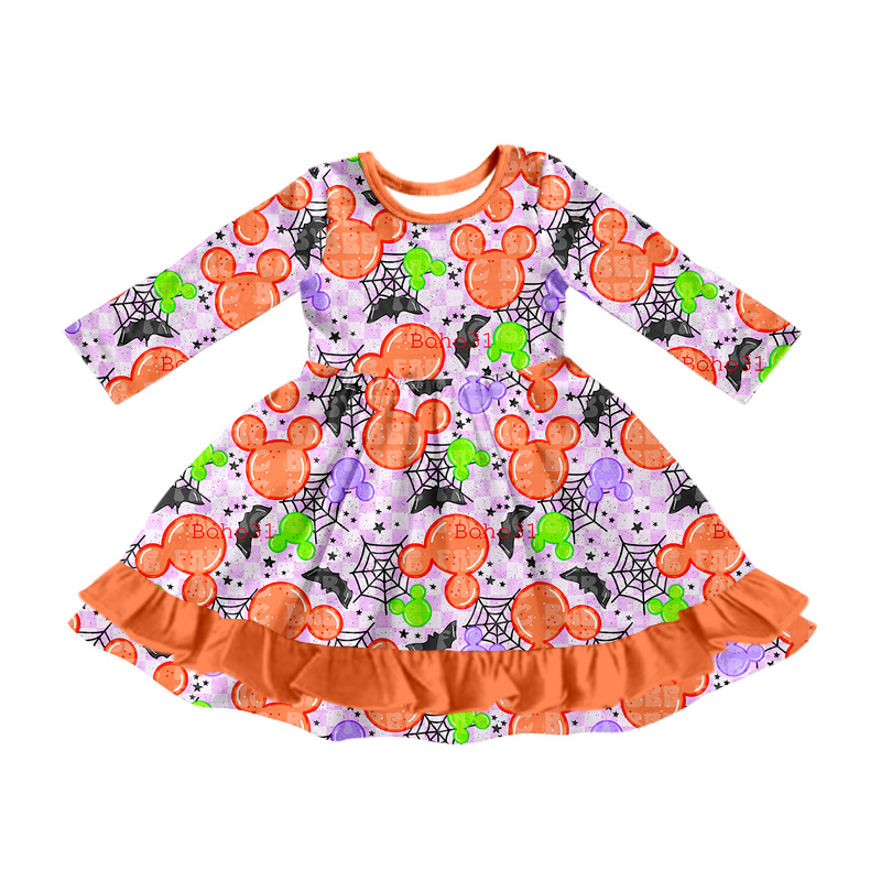 custom moq 5 eta 6-7weeks Long sleeve pumpkin skirt