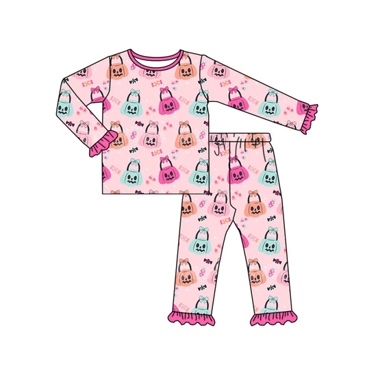 7.22 custom each style moq 5eta 4-6week Sibling Sister pumpkin pink baby girls sets and dress and rompers match family design