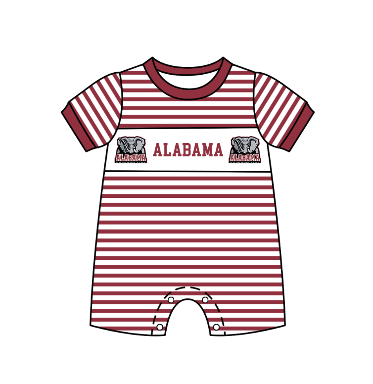 Custom moq 5 mix size milk silk summer teams Boys Red Short Sleeve Top Striped Shorts Set With Matching Romper Girls Flutter Sleeve Polka Dot Dress Romper