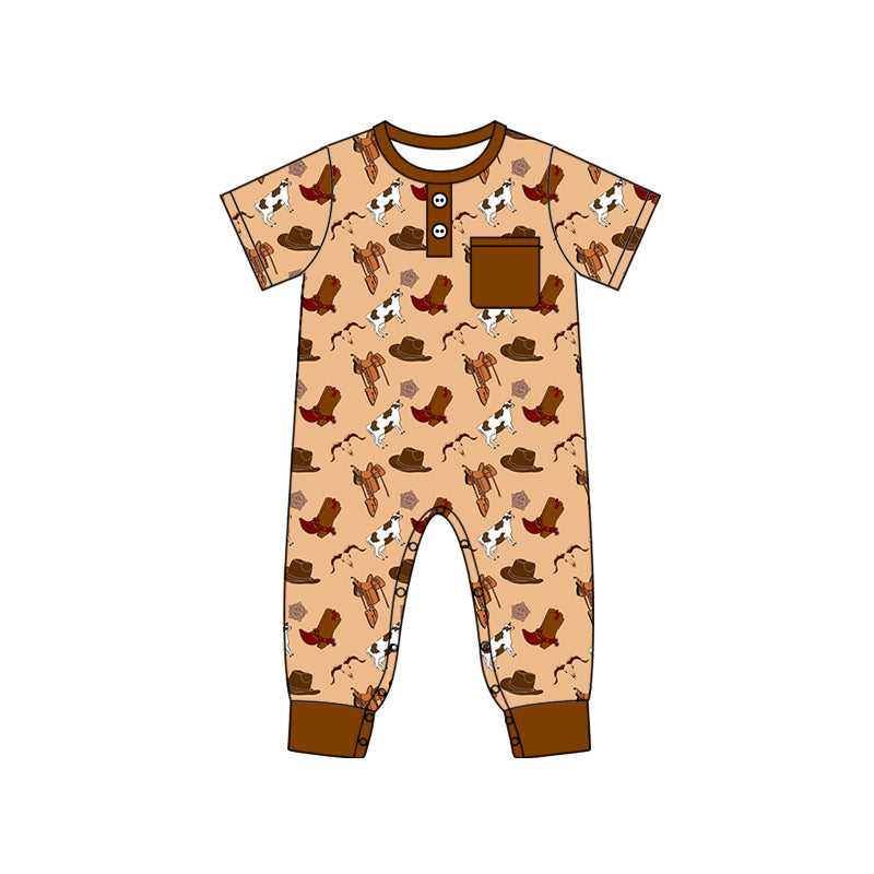 10.11 custom each style moq 5eta 4-6week Sibling Sister boots brown baby boys short sleeve sets and rompers match design