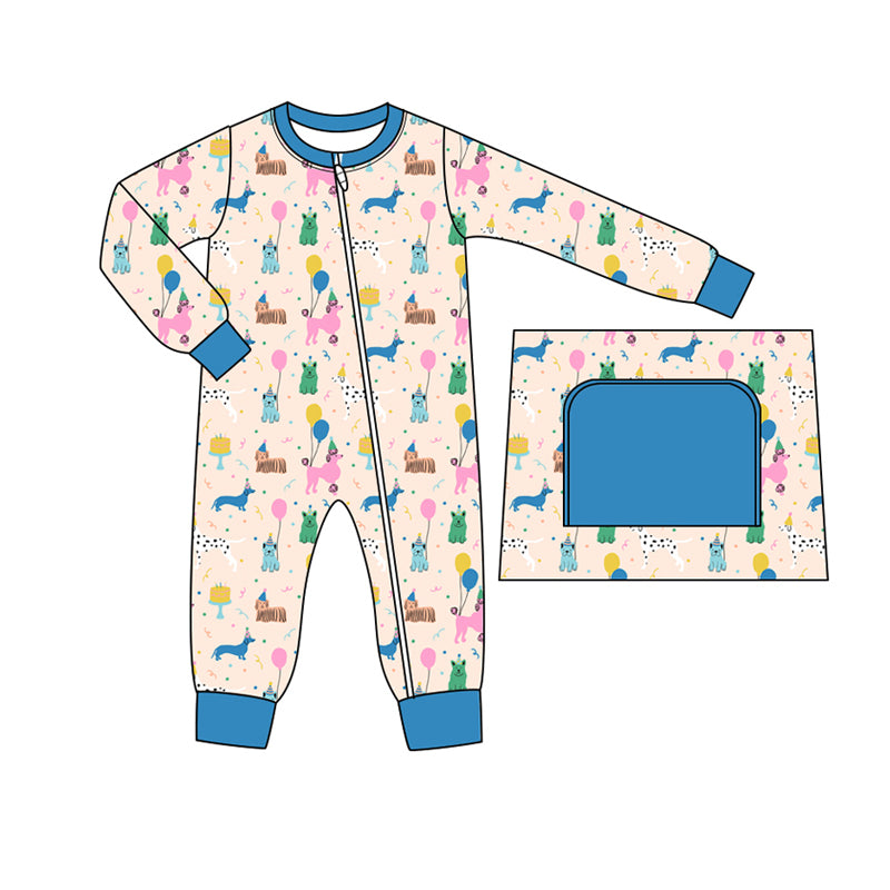 10.19 custom each style moq 5eta 4-6week Sibling balloon baby boy sets and rompers match family design