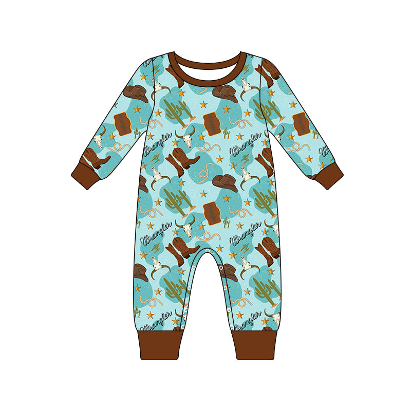 9.4 custom each style moq 5eta 4-6week Sibling Sister catcus boots baby boys sets and rompers match family design