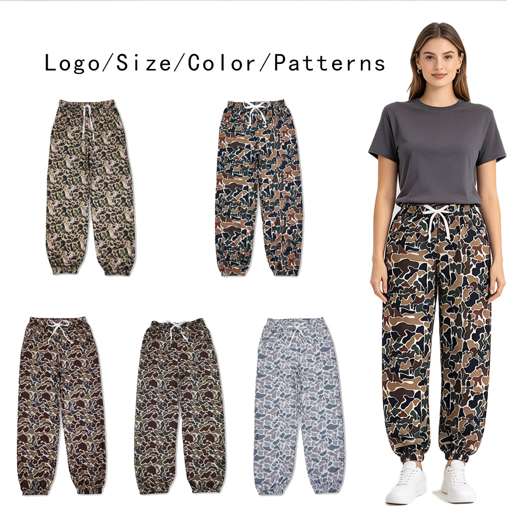 RTS NO MOQ Sibling yoga fabric Adult Women Camo Print Yoga Active Legging Pants Casual Bottom