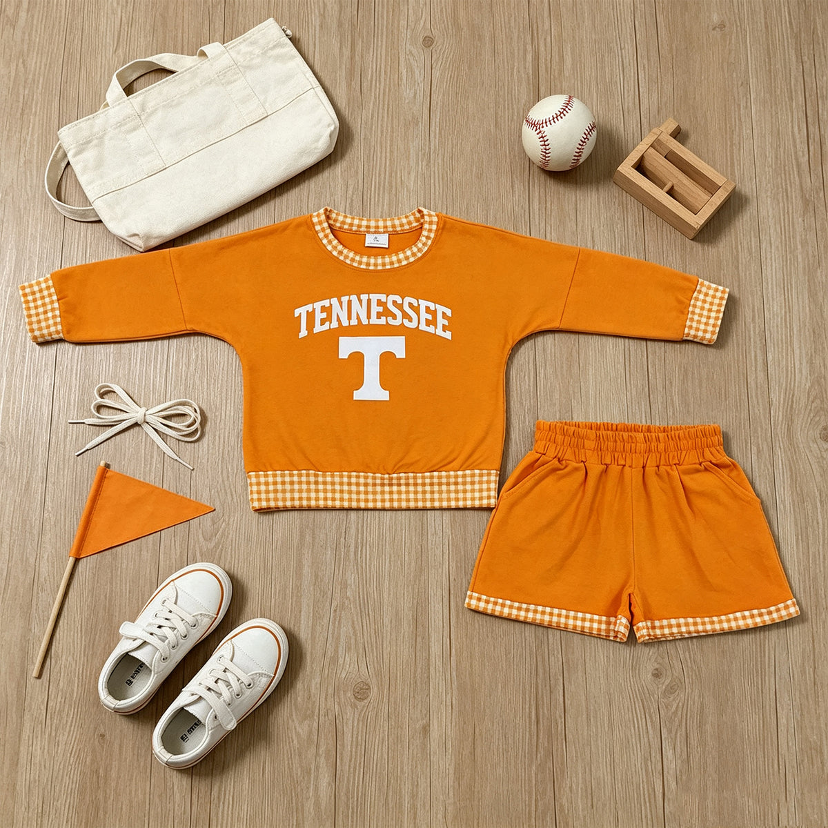 NEW RTS NO MOQ Vinyl GLS0163 Baby Boys Vinyl Yellow Long Sleeve Top Short Team Clothes Set