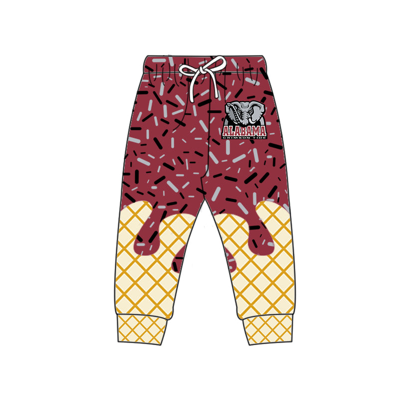 Custom summer teams baby girls clothes team brick red hooded long sleeve tops and short sleeve top and dress and pants and shorts-25.5.27