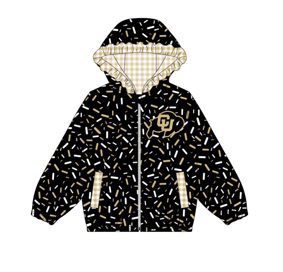 10.3-4-Custom moq 8 mix size milk silk summer team baby girls clothes black hooded long sleeve top-25.10.9