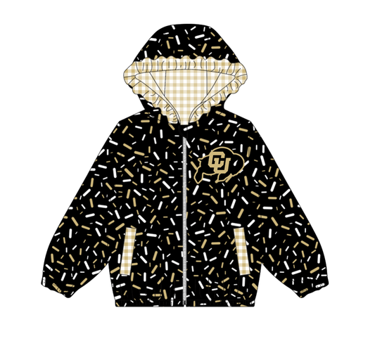 10.3-4-Custom moq 8 mix size milk silk summer team baby girls clothes black hooded long sleeve top-25.10.9