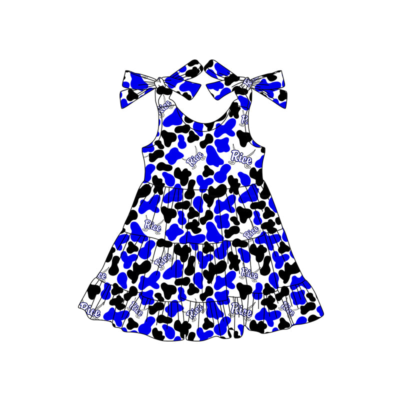 Custom moq 5 mix size milk silk summer teams baby girls clothes bow blue hooded long sleeve pants sets and skirts sets and dress 1 and dress 2 and top-25.8.5
