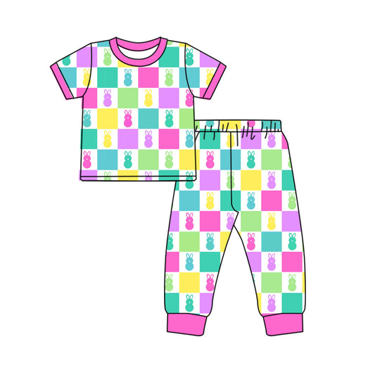 10.3 custom each style moq 5eta 4-6week Sibling Sister easter baby boys short sleeve sets and rompers match design