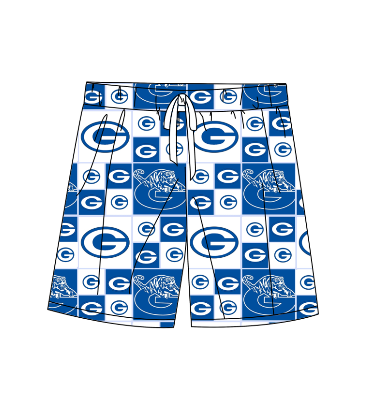 Custom moq 5 mix size milk silk summer teams Baby Boy's Blue Swimming Trunks for Kids' Summer Swimwear