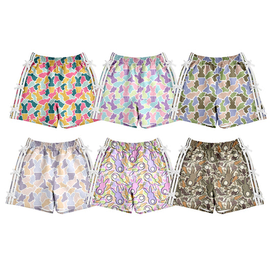26.1.17 custom each style moq 5 eta 6-8week Sibling Sister bunny camouflage baby summer shorts 6 match design