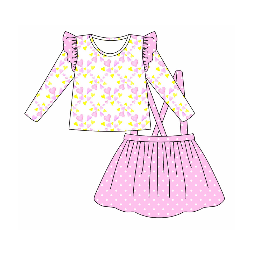 6.26 custom each style moq 5eta 4-6week Sibling Sister love light purple baby girls sets and dress and rompers match family design