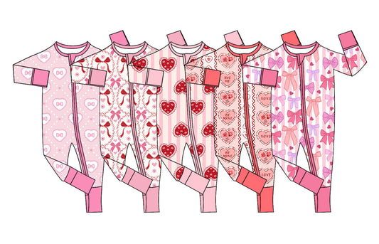 25.11.29 custom each style moq 5 eta 6-8week Sibling Sisters bow love baby girl clothes long sleeve rompers 5 match family design