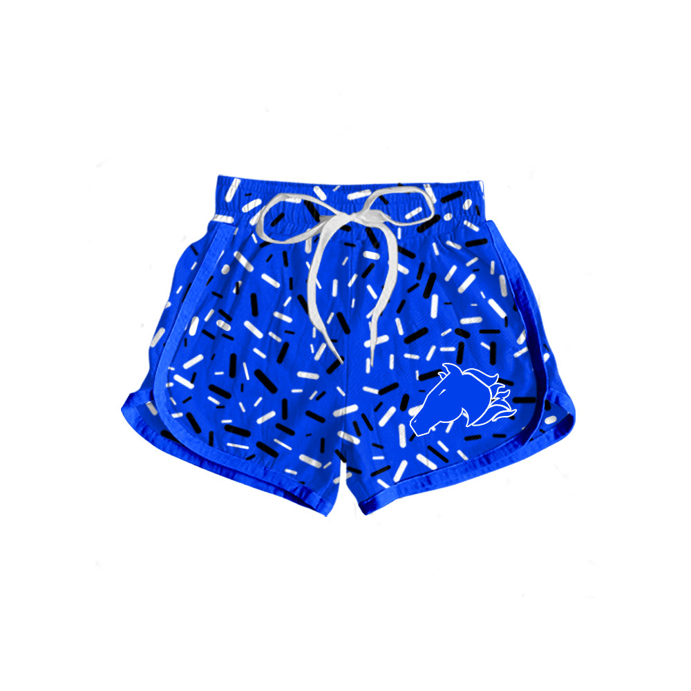 Custom moq 5 mix size milk silk baby girls clothes team blue hooded long sleeve tops and skirt and dress and shorts 1 and shorts 2-25.7.5