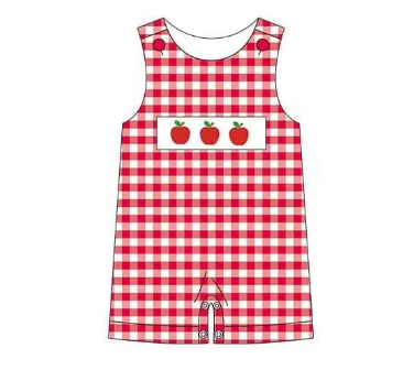 Summer Boys Apple Romper Suit