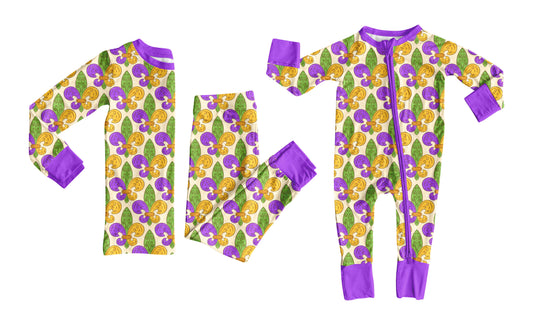 25.9.12 custom each style moq 5eta 6-8week Sibling Sisters mardi gras baby boy clothes long sleeve pants sets and romper match family design