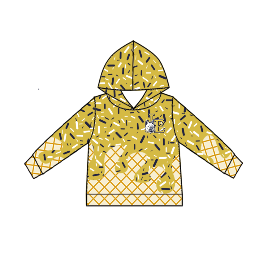 Custom moq 5 mix size milk silk baby girls clothes team bow khaki hooded long sleeve tops and shorts and jacket and dress-25.7.26