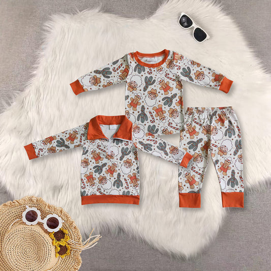 RTS NO MOQ Sibling Baby boy clothes long-sleeved trousers suit & top