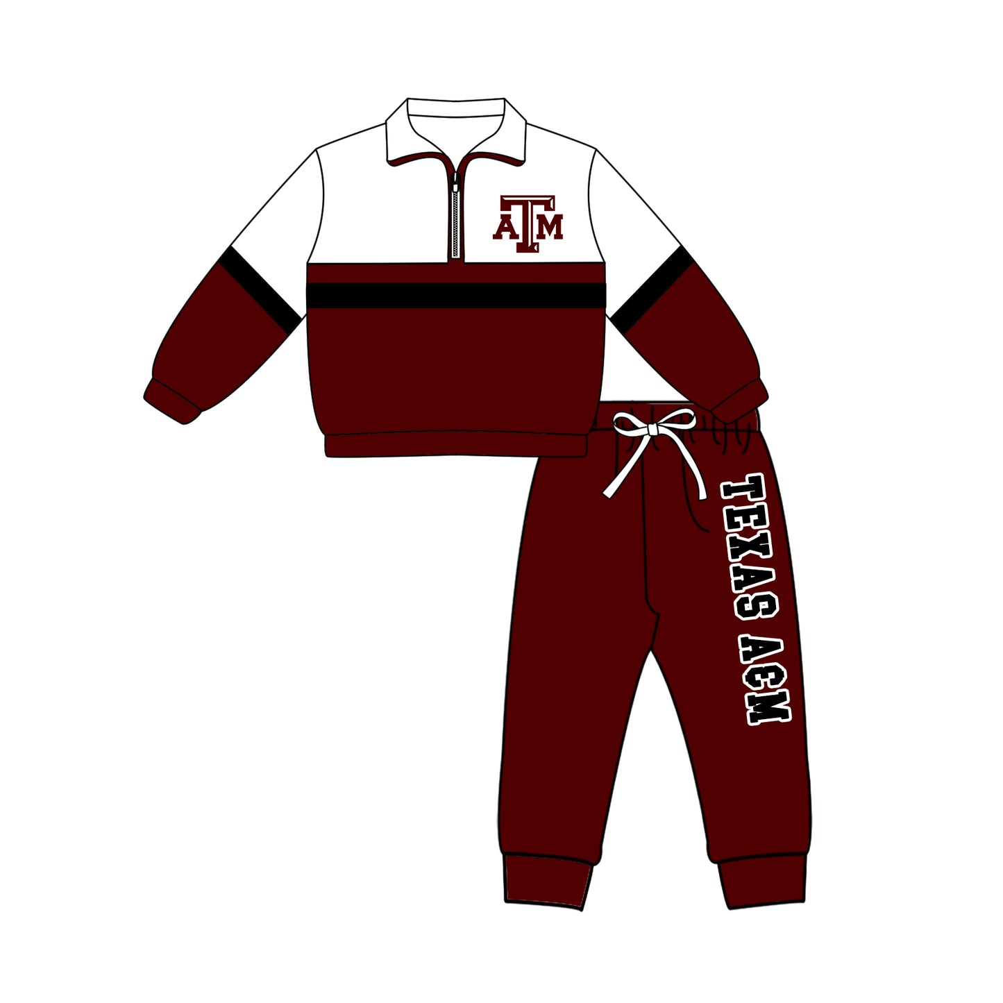 Custom moq 5 mix size summer teams Girls Dark Red Polka Dot Top Shorts Set Bows Top Skirt Short Set Zipper Pullover Pants Set