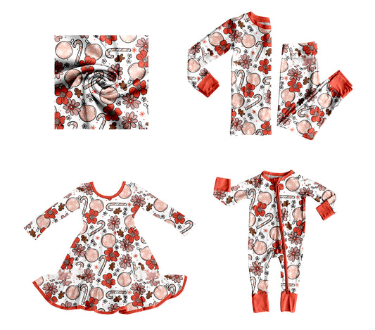 25.8.5 custom each style moq 5eta 4-6week Sibling Sisters Christmas baby girl long sleeve pants sets and dress and rompers match family design