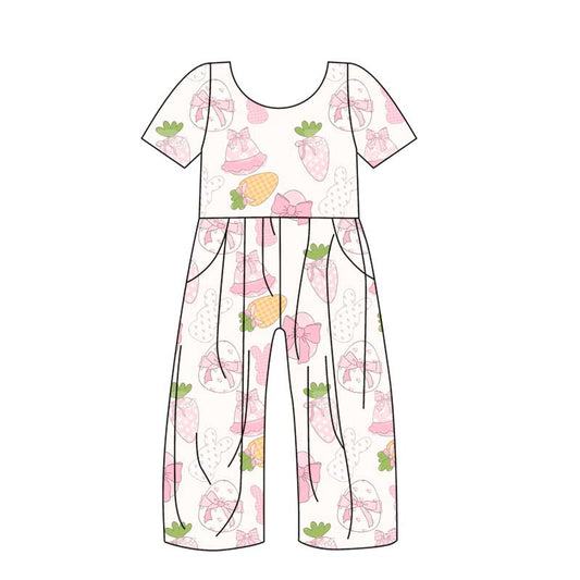 10.21 custom each style moq 5eta 4-6week baby girls clothes easter short sleeve baby girls jumpsuit