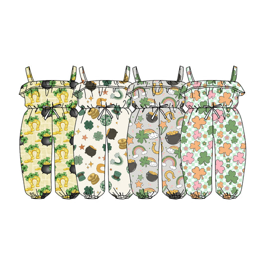 25.9.14 custom each style moq 5eta 6-8week Sibling Sisters baby girl clothes suspender jumpsuit 4 match family design