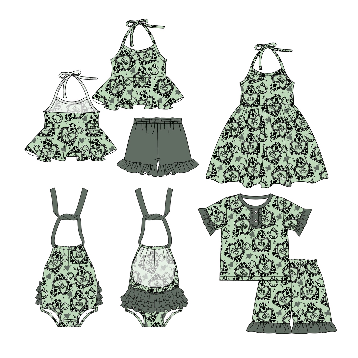 2.27 custom each style moq 5eta 4-6week Sibling Sister baby girl short sleeve shorts sets and sets 2 and boy romper and dress match design