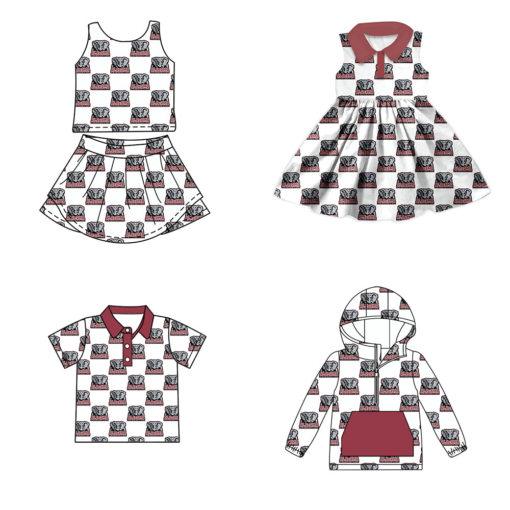 Custom moq 5 mix size milk silk summer teams baby girls clothes team sleeveless skirts sets and dress and short sleeve top and long top-25.7.12