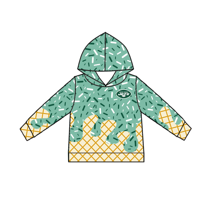 Custom summer teams baby girls clothes team green hooded long sleeve tops and short sleeve top and dress and pants and shorts-25.6.19