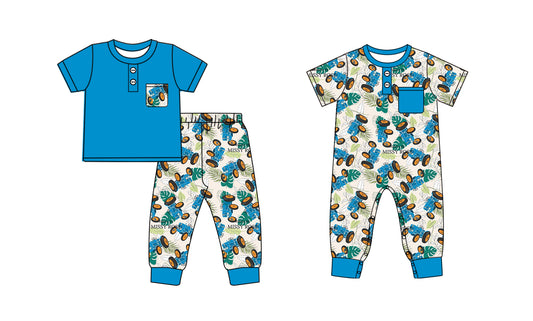 5.5 custom each style moq 5eta 4-6week Sibling Sisters baby boy short sleeve pants sets and rompers match family design