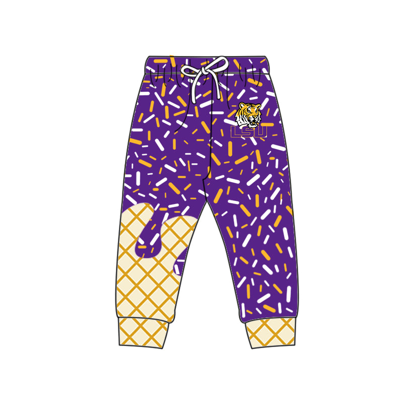 Custom moq 5 mix size milk silk summer teams baby girls clothes purple hooded long sleeve pants sets and hooded top and pant and top 2-25.8.20